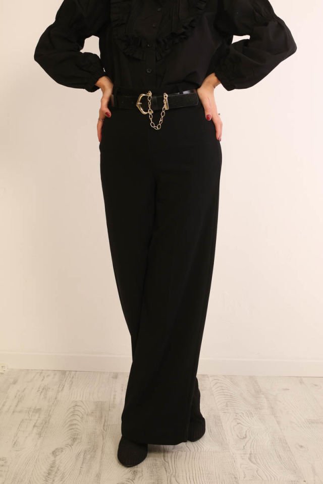 Kemerli Kumaş Pantolon