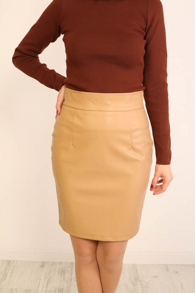 Kalem Mini Deri Etek