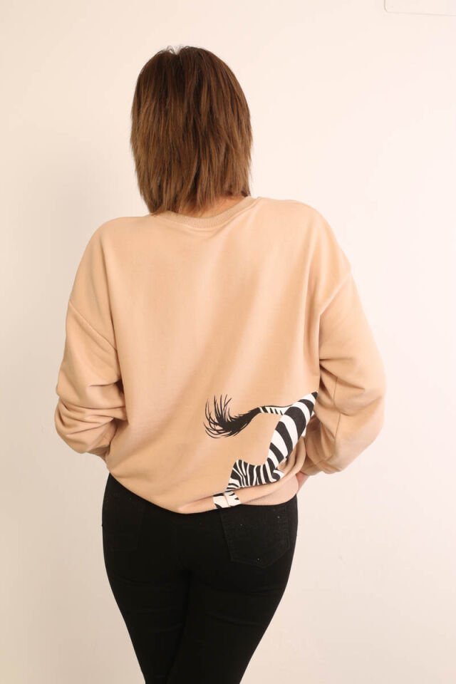 Zebralı Sweatshirt