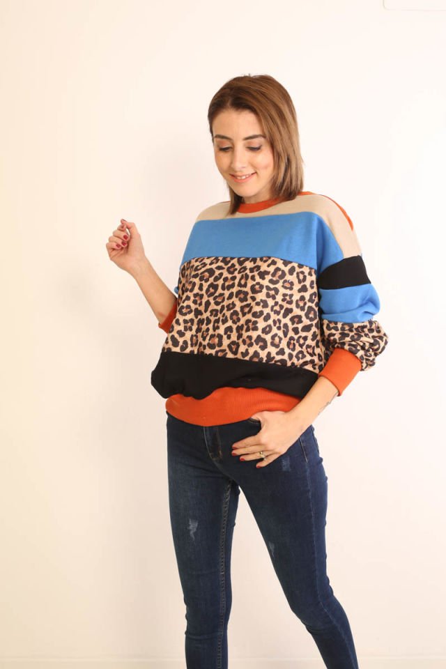 Leopar Garnili Sweatshirt