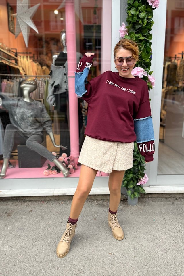 Yumoş Şort Etek-Taş