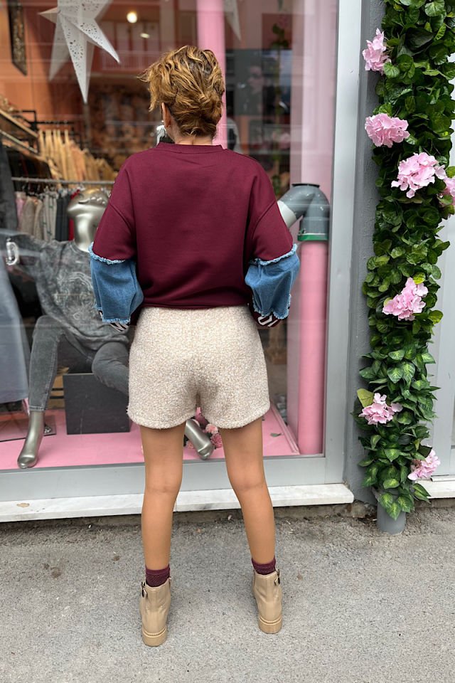 Yumoş Şort Etek-Taş