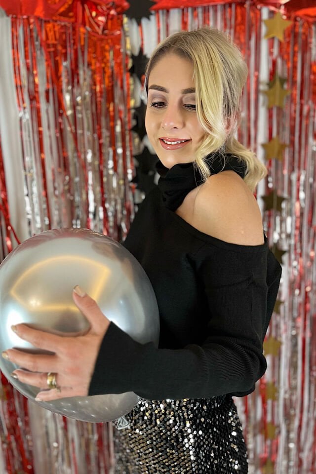 Boğazı Çıkarılabilir Triko-Siyah