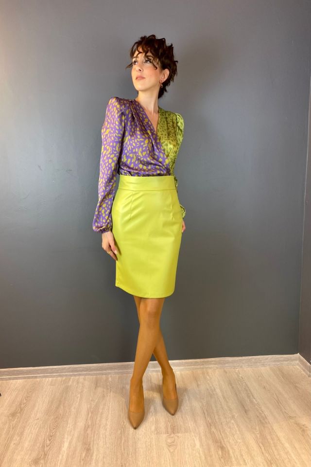 Kalem Mini Deri Etek