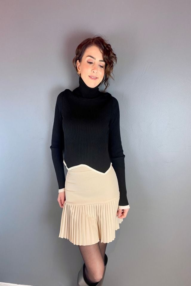 Double Kumaş Pilise Etek