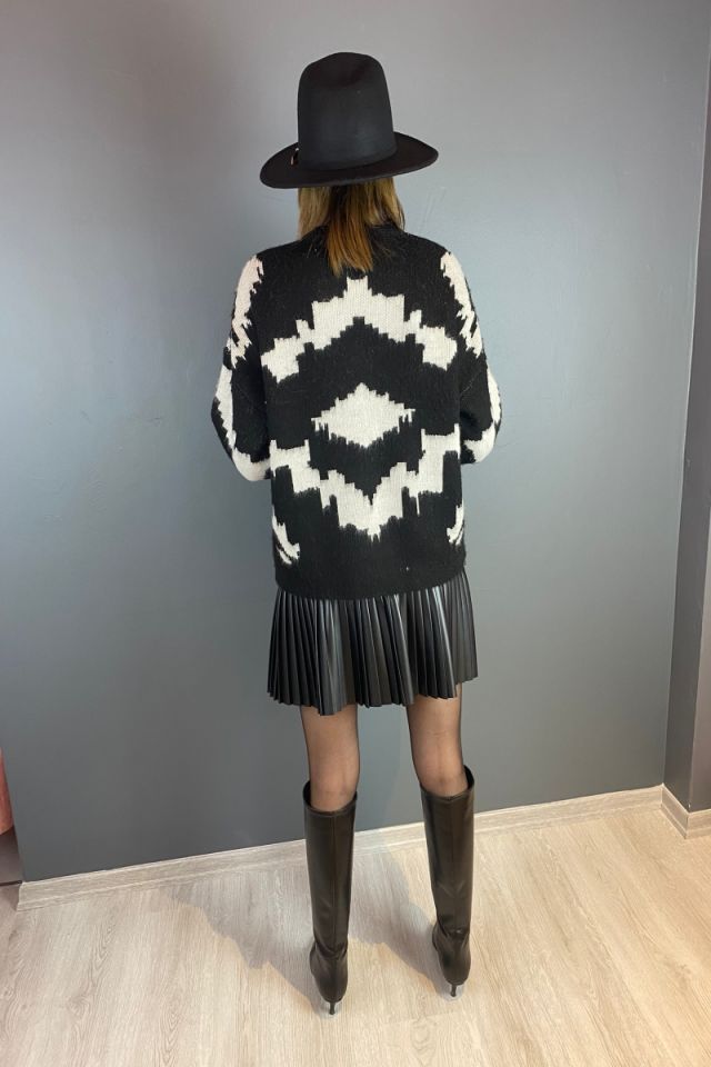 Bisiklet Yaka Şardonlu Kazak