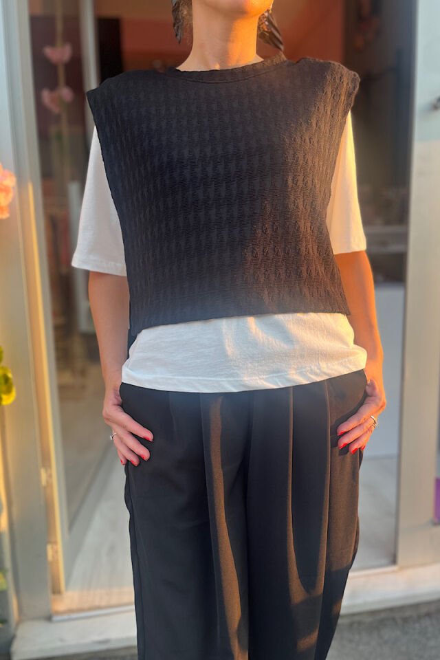 Vatkalı Süveterli Bluz