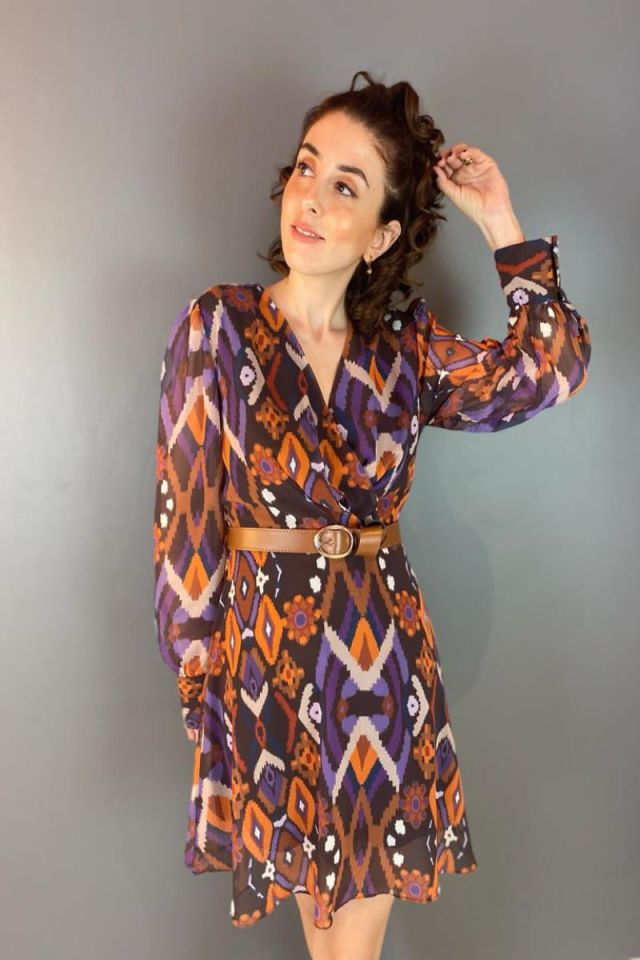 Kemerli Şifon Elbise