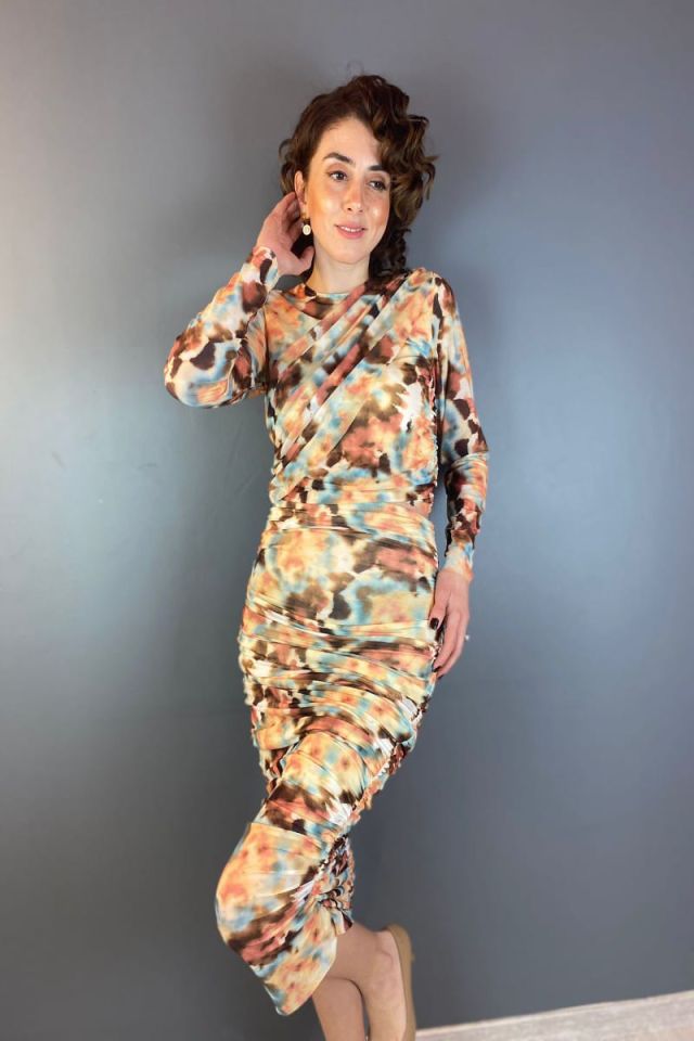 Batik Desen Büzgülü Etek