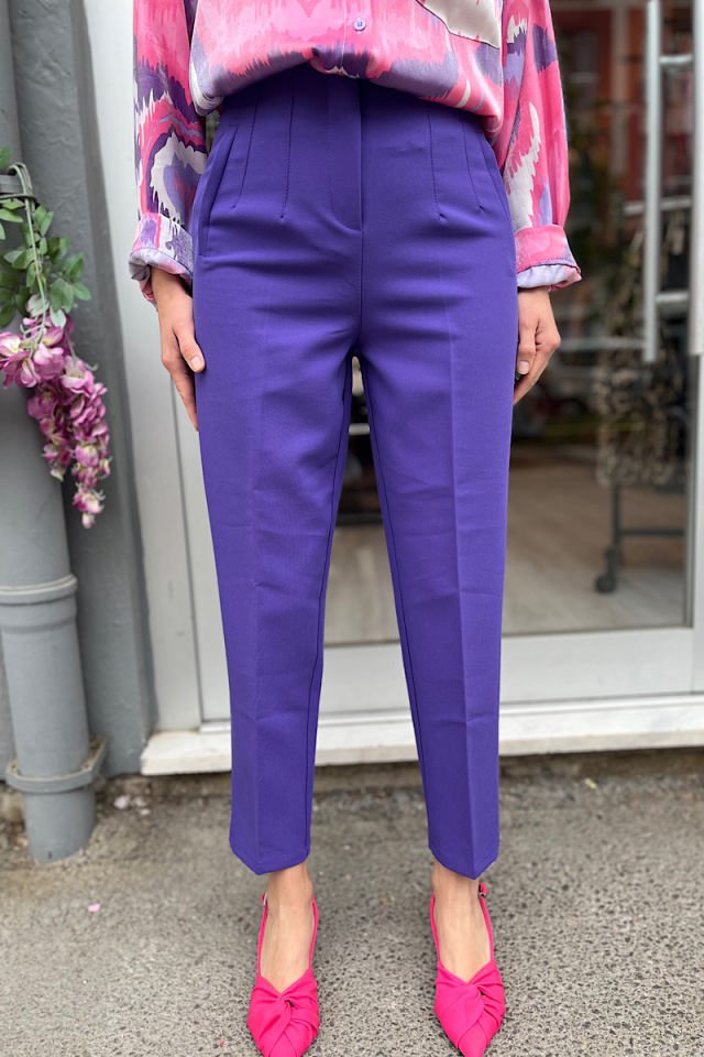 Pensli Marka Pantolon-Mor