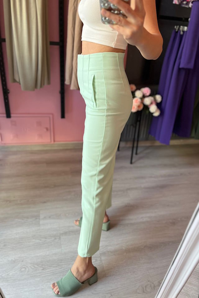 Pensli Marka Pantolon-Mint