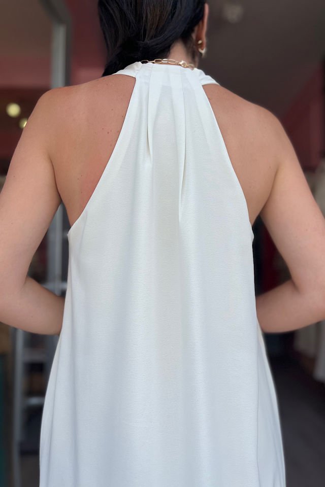 Sulu Desen Marka Model Elbise -Bej