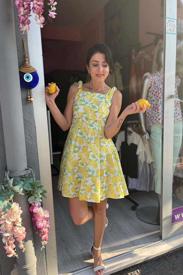 Limon Desen Elbise