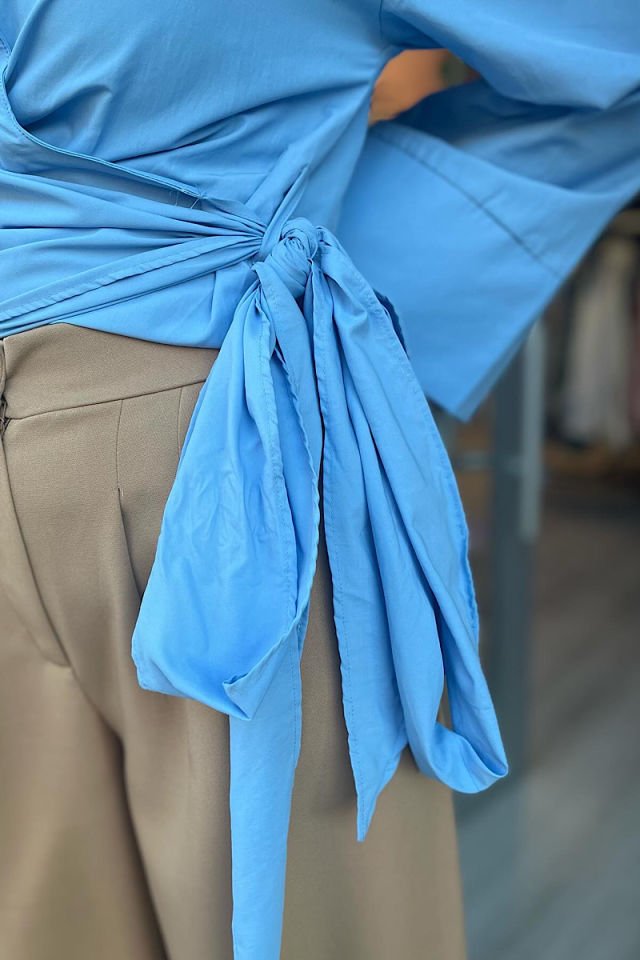 Kimono Gömlek -Mavi