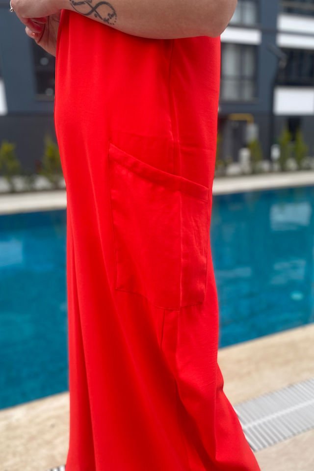 Askıları Ayarlanabilir Tulum-Nar Çiçeği