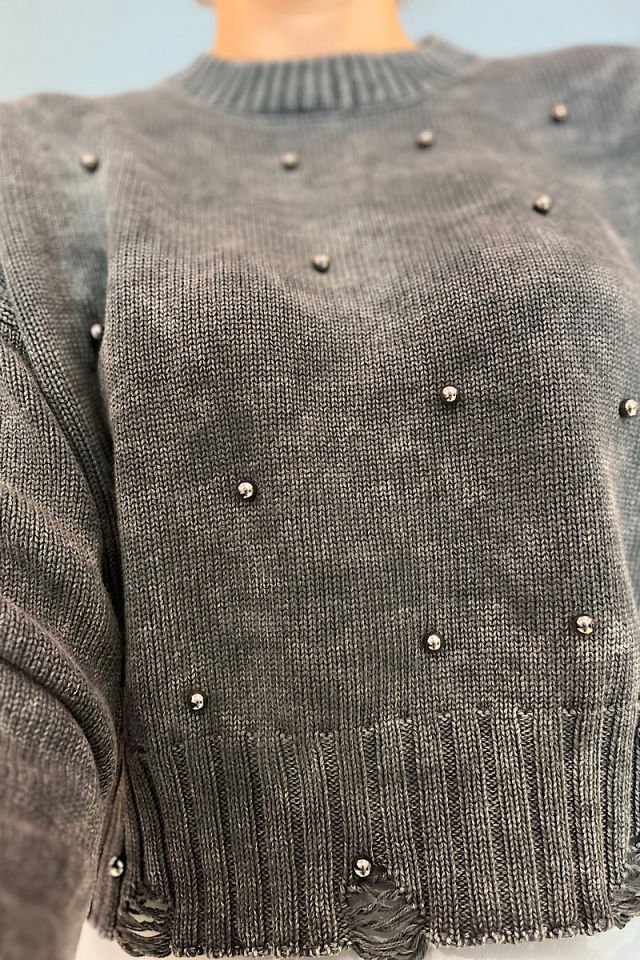 İncili Triko -Antrasit