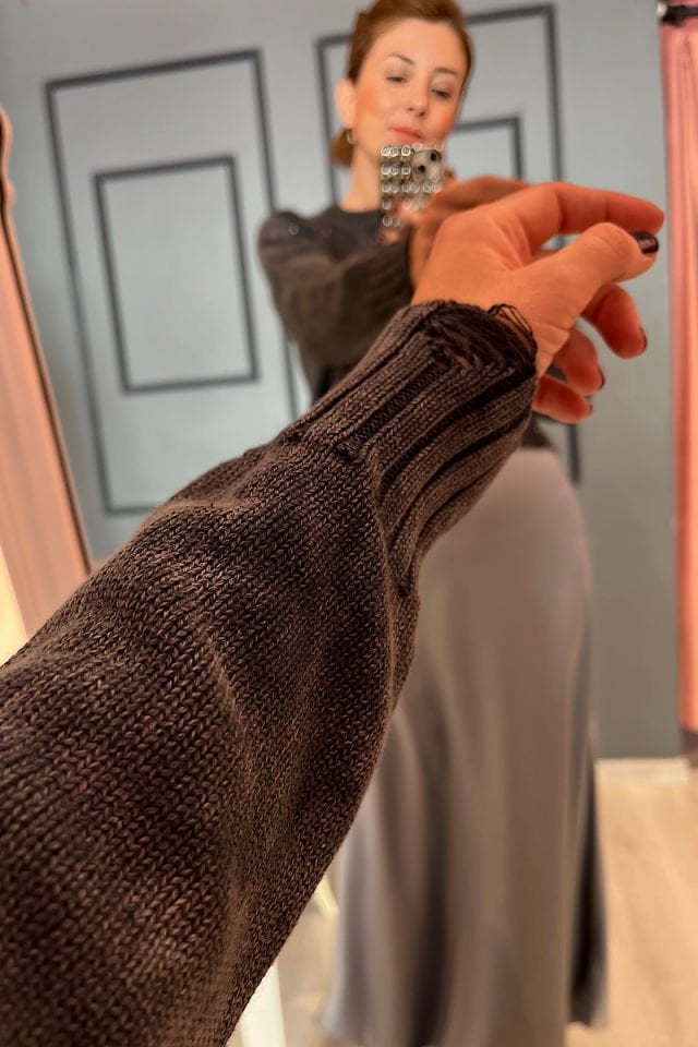 İncili Triko -Antrasit