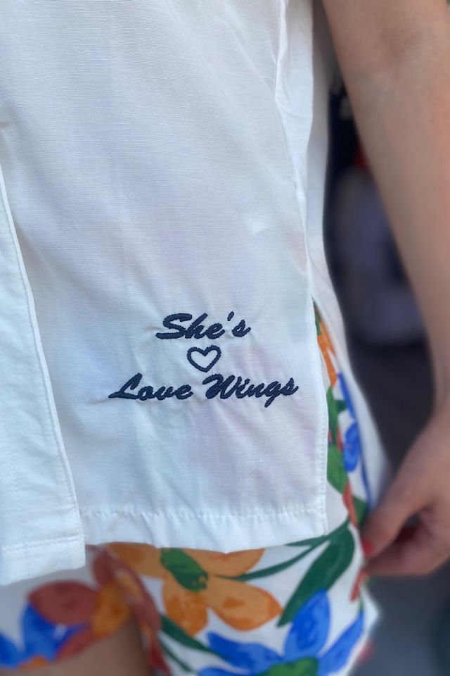 Tüy Nakışlı Bluz-Ekru