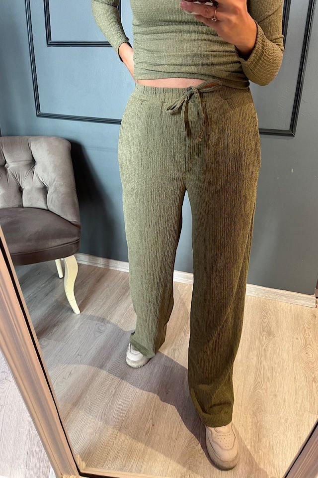 Kayık Yaka Takım-Yeşil