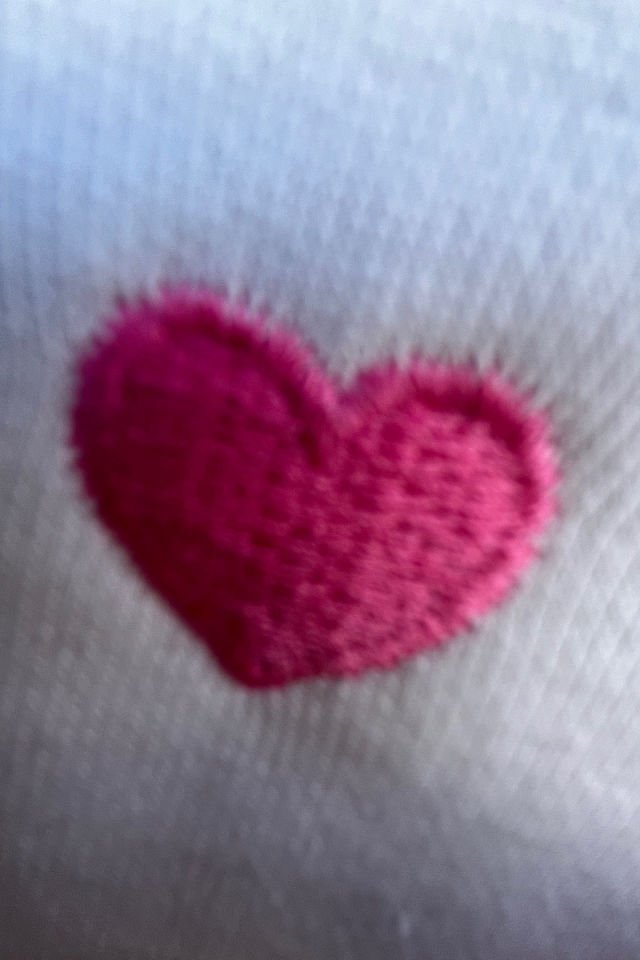 Kalp Nakışlı Sweatshirt-Ekru