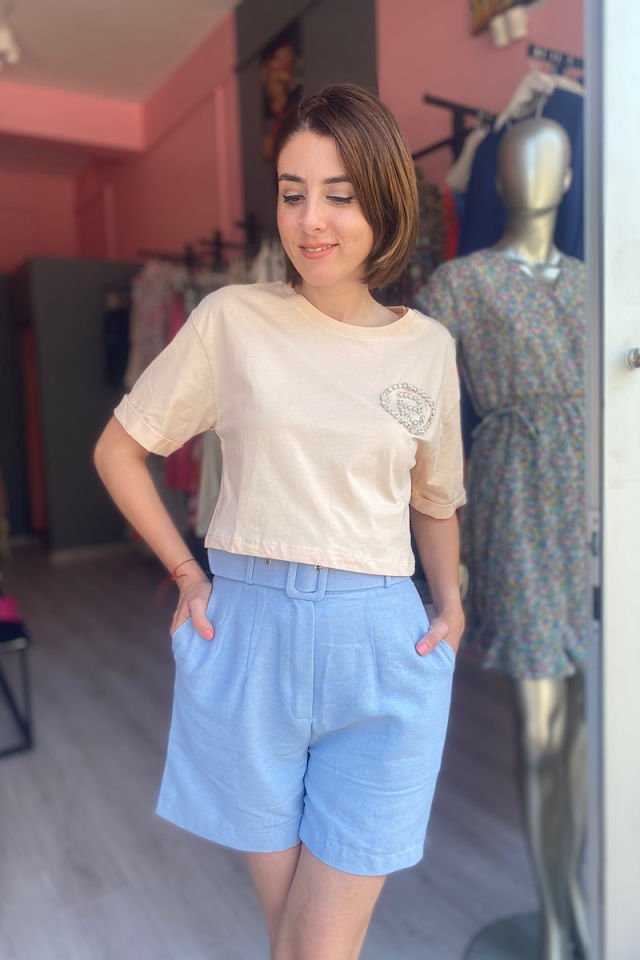Kemerli Şort