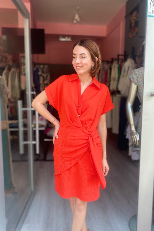 Ayrobin Elbise-Mercan