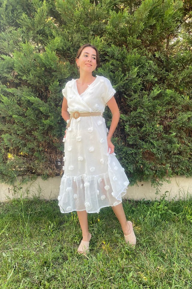 Dantel Elbise-Beyaz