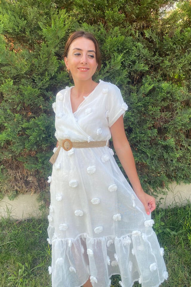 Dantel Elbise-Beyaz