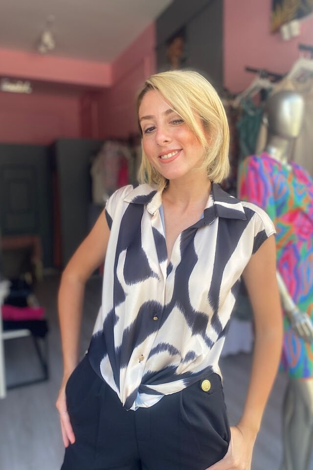 Kolsuz Düğümlü  Saten Gömlek