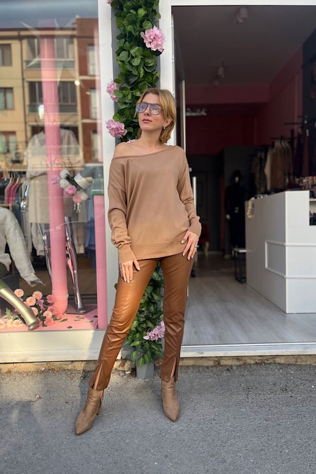 Kayık Yaka Triko-Vizon