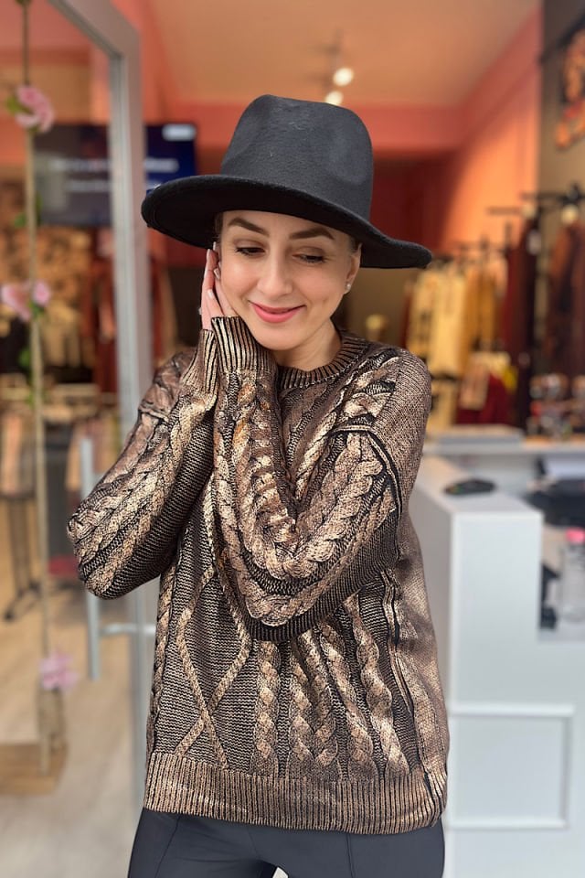 Metalik Triko-Bakır