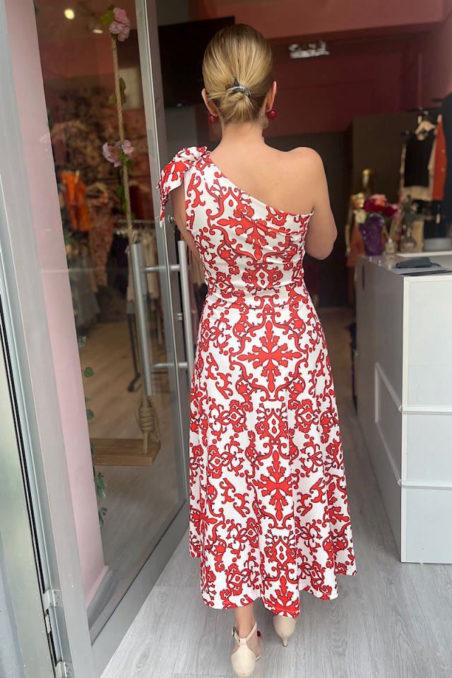 Scuba Tek Omuz Elbise