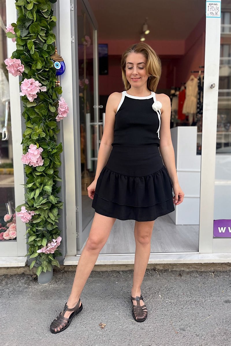 Kat Kat Mini Etek-Siyah