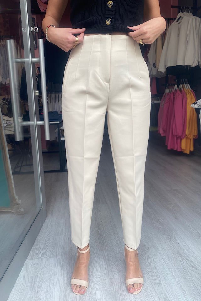 Pensli Marka Pantolon-Bej