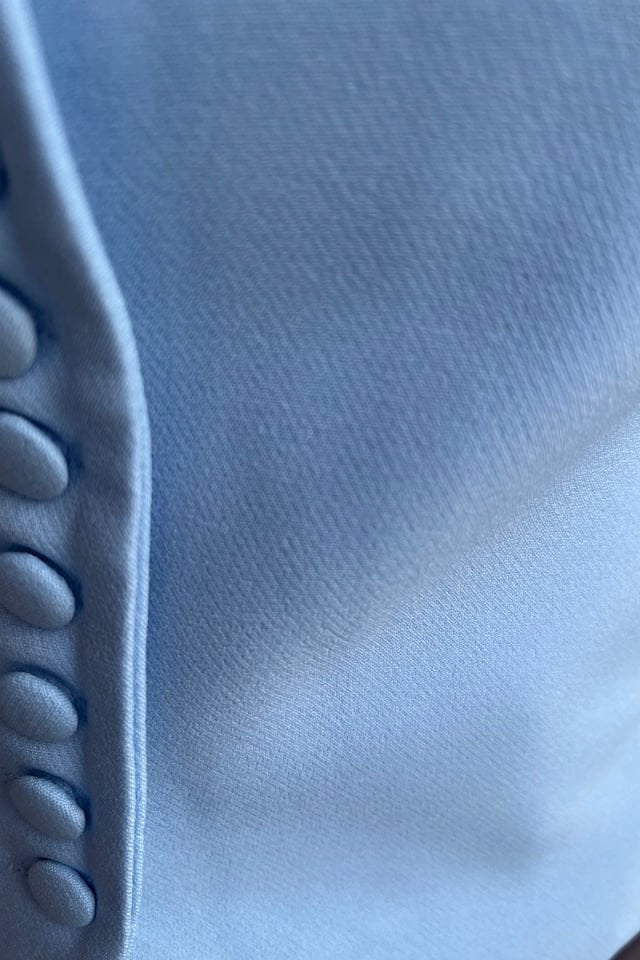 Çok Düğmeli Yelek-Bebe Mavi