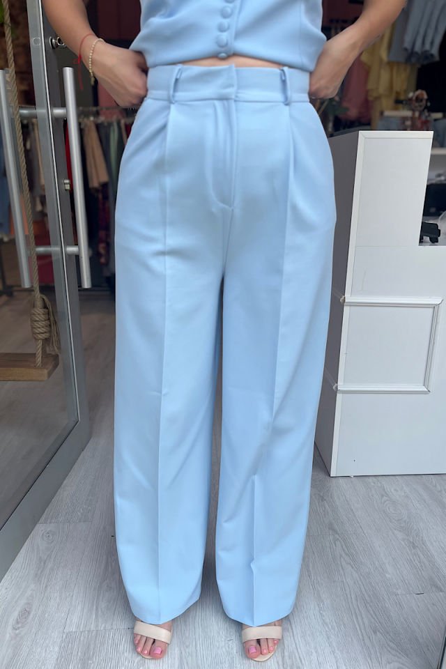 Pensli Palazzo Pantolon -Bebe Mavi