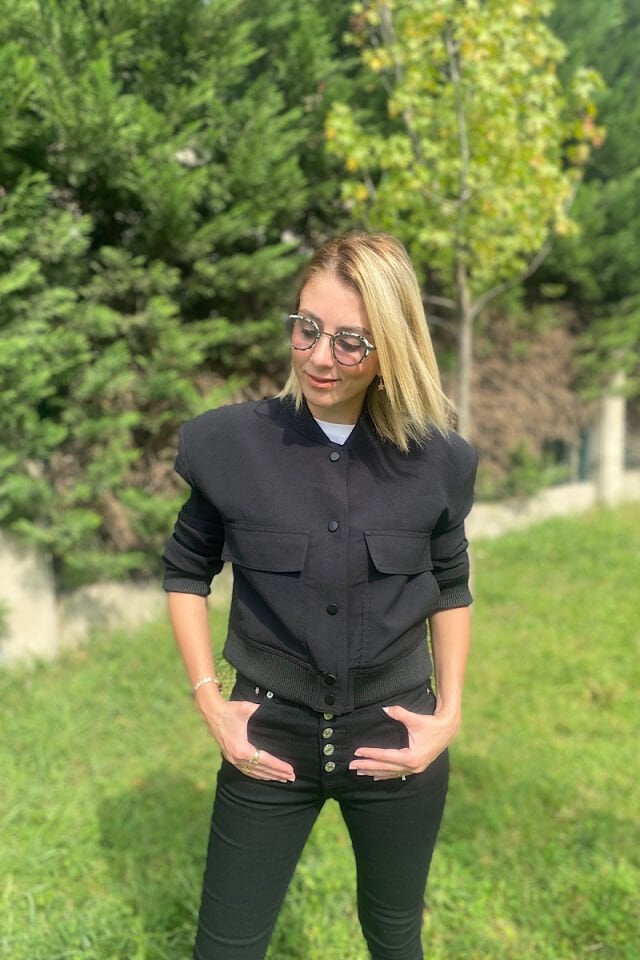 İki Cepli Bomber Ceket