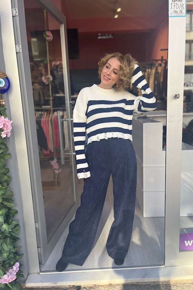 Yırtık Detaylı Kazak