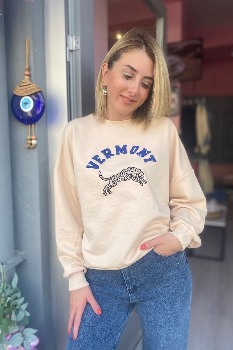 Vermont Sweatshirt -Bej