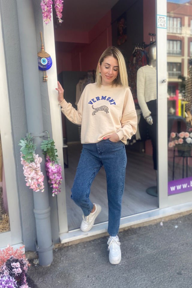 Vermont Sweatshirt -Bej