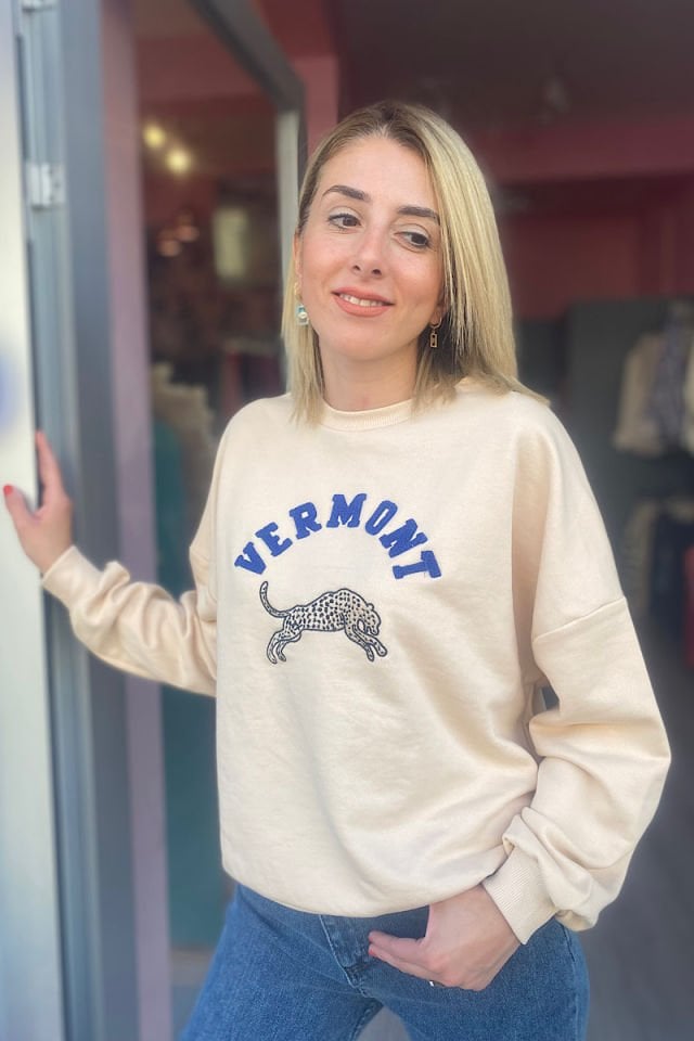 Vermont Sweatshirt -Bej